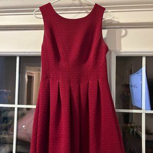 Red Knee Length Dress